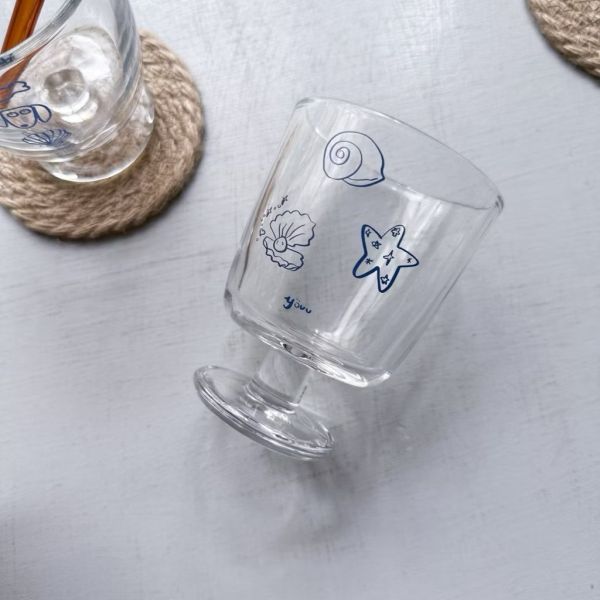 海洋狗狗玻璃杯 