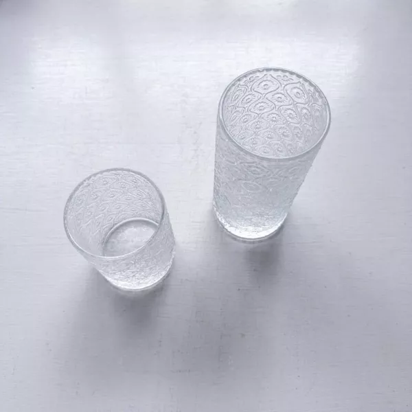 海棠花玻璃杯 