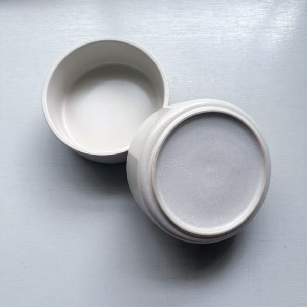 復古霧白大厚缽 