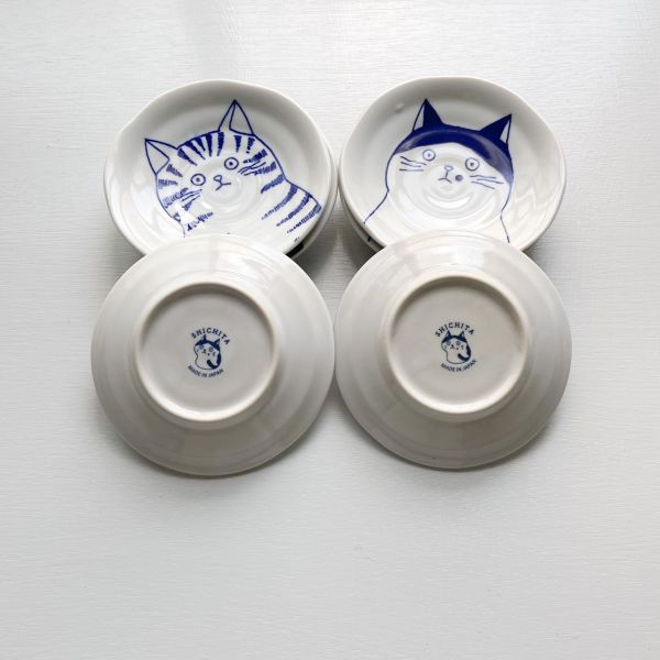 日本製/ 淡定貓咪小碟SHICHITA日本插畫貓咪 醬油碟 