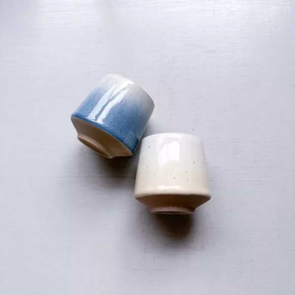日式漸層釉點茶杯 