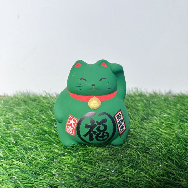 日本製/ 萬古燒小招財貓 