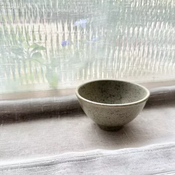 日本製/ 綠米釉輕量飯碗 