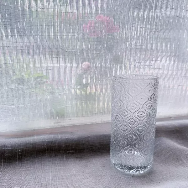 海棠花玻璃杯 