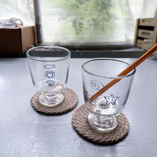 海洋狗狗玻璃杯 