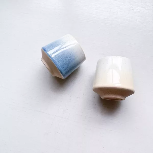 日式漸層釉點茶杯 