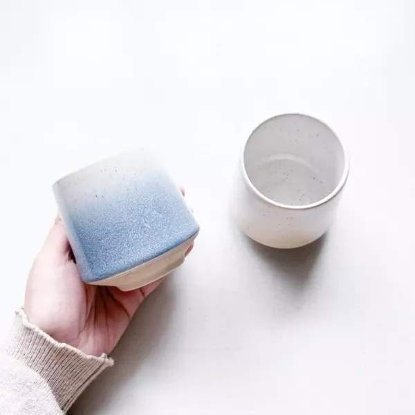 日式漸層釉點茶杯 
