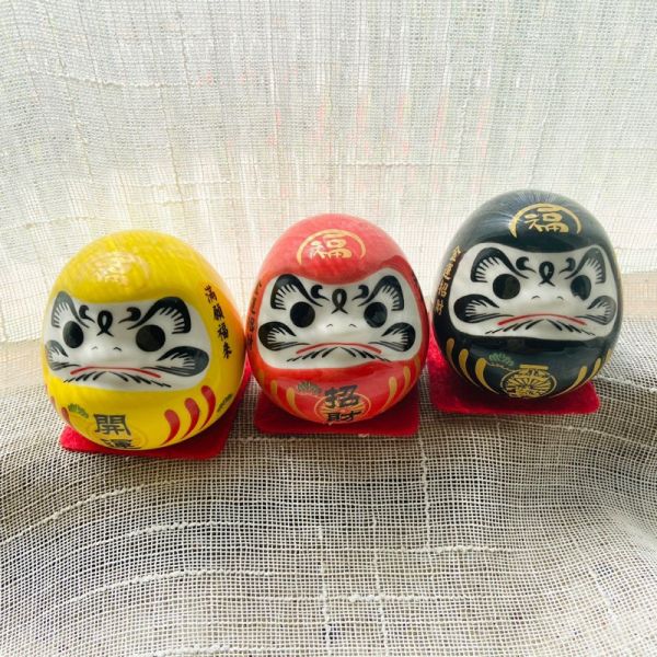 福氣滿點/陶瓷達摩小擺件 