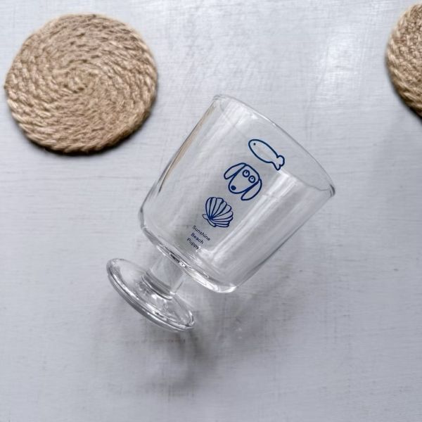 海洋狗狗玻璃杯 