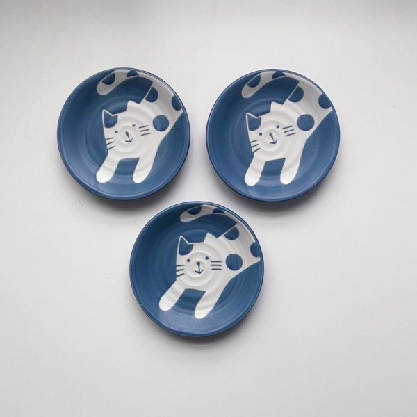 日本製/伸懶腰貓咪蛋糕盤 