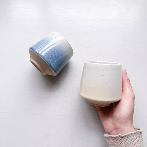 日式漸層釉點茶杯 