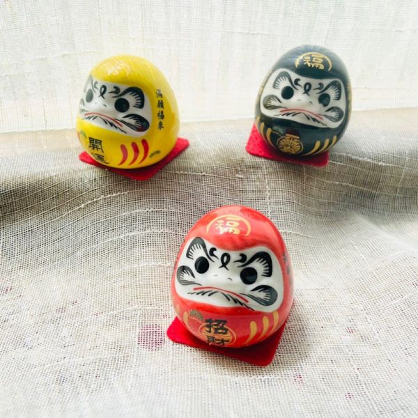 福氣滿點/陶瓷達摩小擺件 