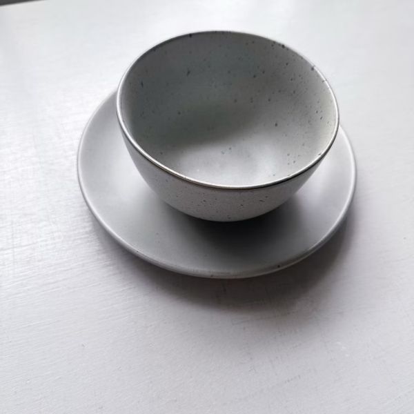 灰麻點八寸盤/五寸碗 