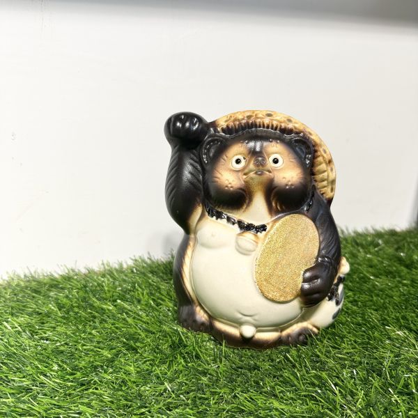 日本製/ 信樂燒舉手招財狸貓16cm 
