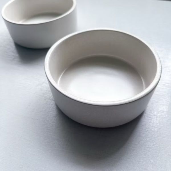 復古霧白大厚缽 