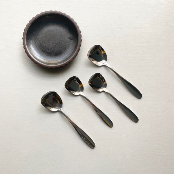 304不鏽鋼 /方方布丁湯匙 