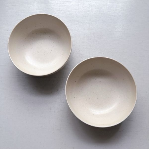 米色麻點六吋缽 