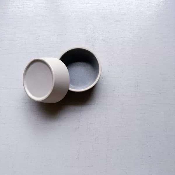 灰白切立小皿 