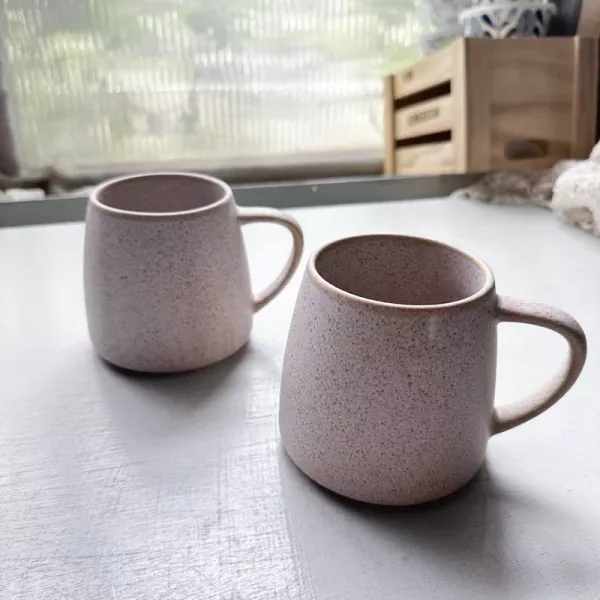 麻點粉紫馬克杯 