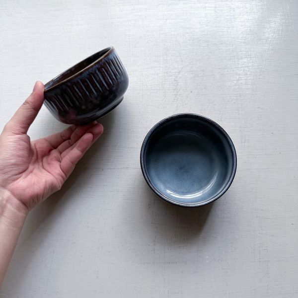 星空藍深圓缽10cm 