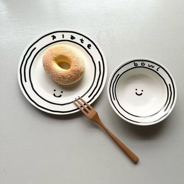 漫畫感微笑系列杯/盤 