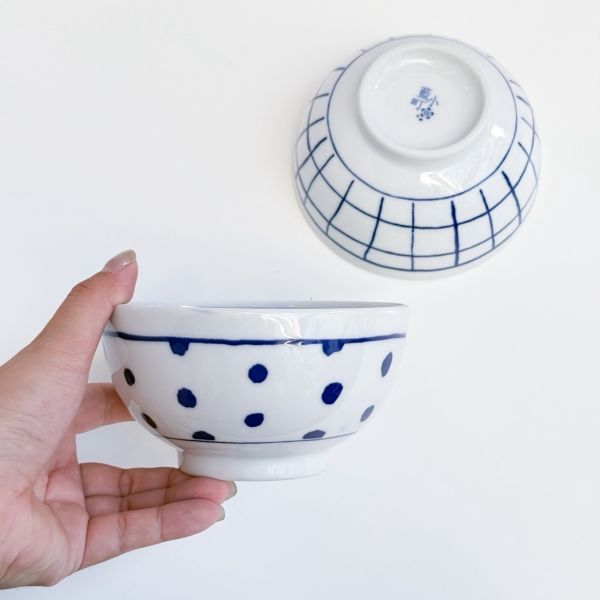 日本製/ 藍小町飯碗 