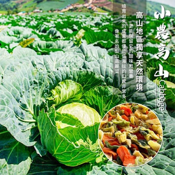 【黑店9481】正統梨山高山小農高麗菜乾大包(300g)3包組 