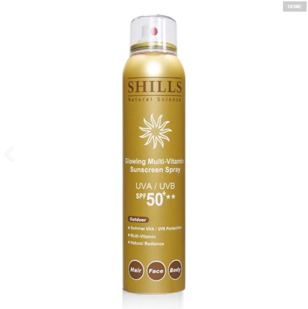 SHILLS很耐曬超清爽綜合維他命美白防曬冰鎮噴霧SPF50+★★ (180ml) 