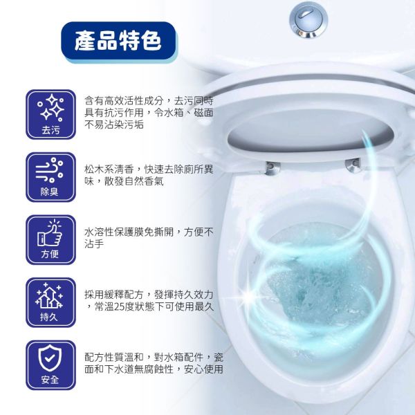 【黑店9481】正版授權蠟筆小新 300次沖水馬桶清潔錠5盒組 