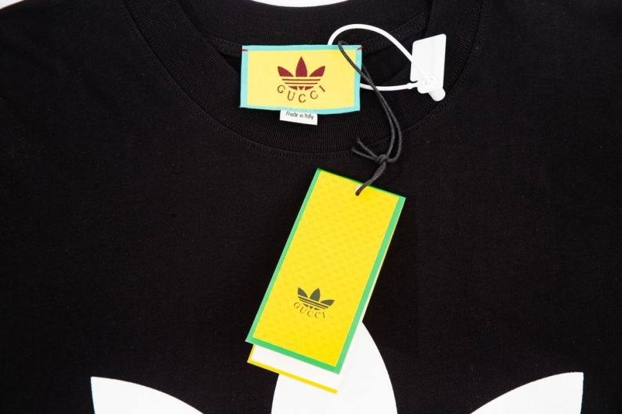 AdidasXGucci 織帶和GG字母交織圖案(黑) 