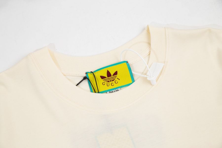 AdidasXGucci 織帶和GG字母交織圖案(白) 