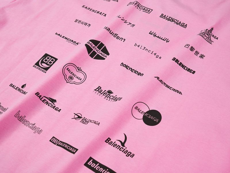 Balenciaga 歷代LOGO (粉) 