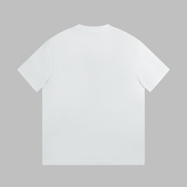 Burberry 標籤貼花寬松棉質 T 恤衫(黑)Burberry 標籤貼花寬松棉質 T 恤衫(白) 