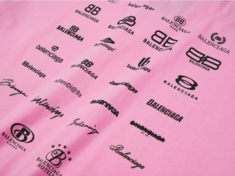 Balenciaga 歷代LOGO (粉) 