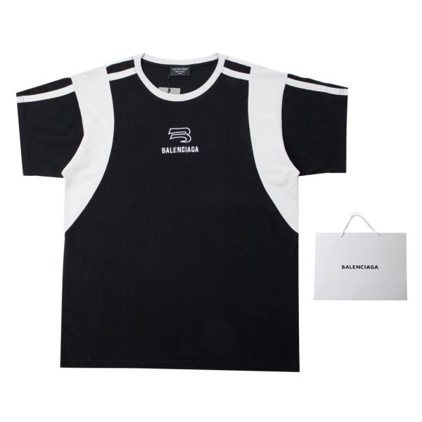 Balenciaga 黑白配拼色圓領 