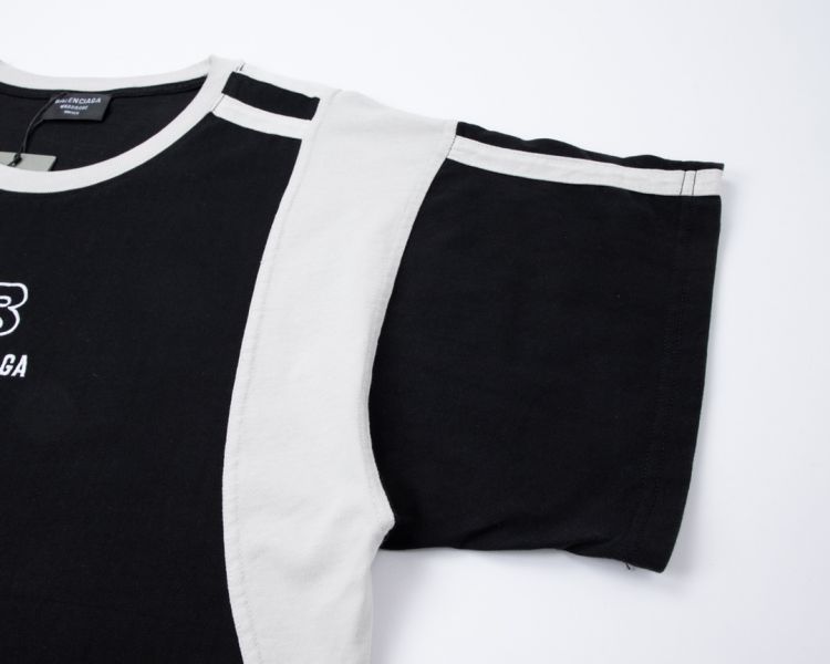 Balenciaga 黑白配拼色圓領 
