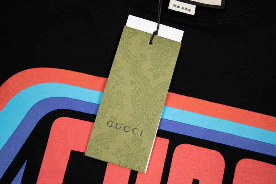 Gucci 印花字母logo老虎套長袖衛衣(黑) 