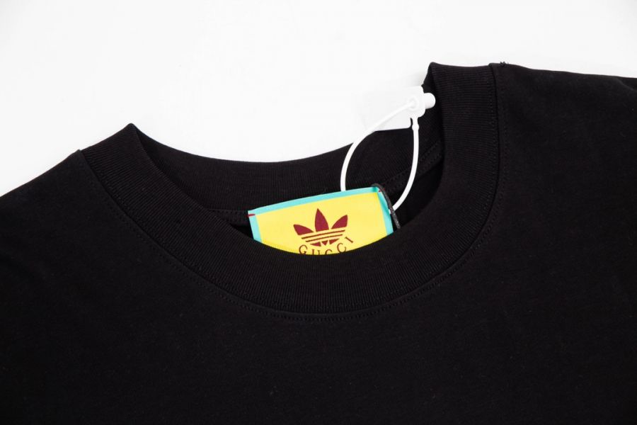 AdidasXGucci 織帶和GG字母交織圖案(黑) 