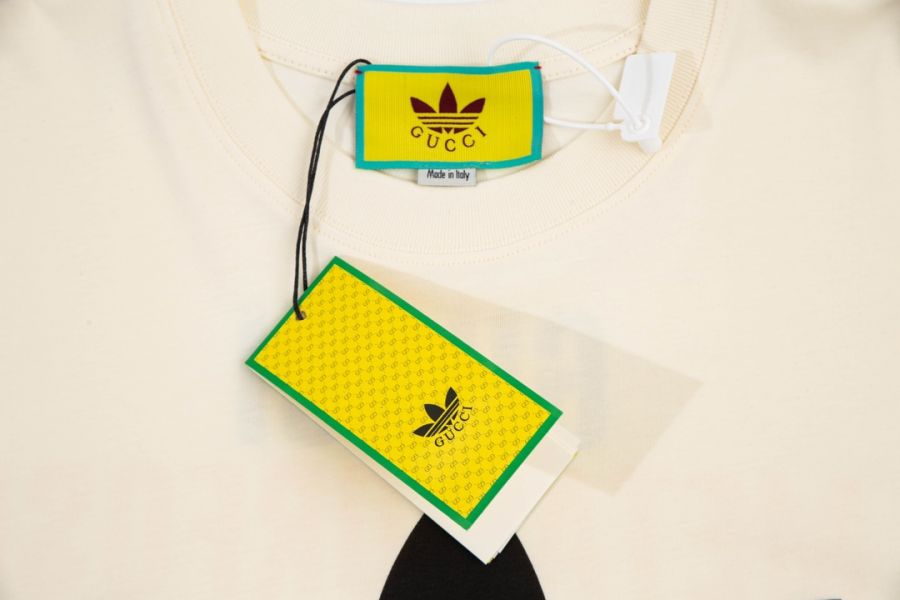 AdidasXGucci 織帶和GG字母交織圖案(白) 