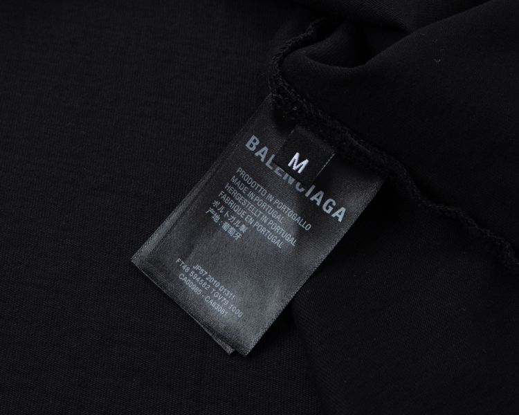 Balenciaga 黑白配拼色圓領 