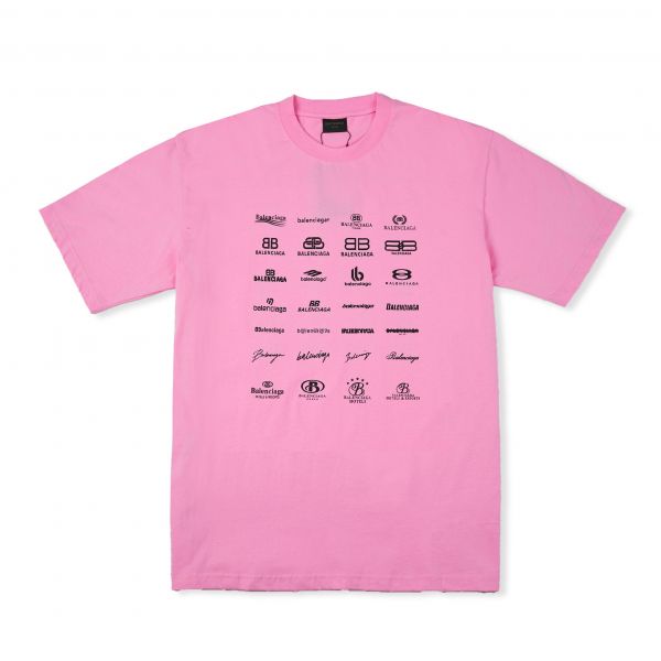 Balenciaga 歷代LOGO (粉) 