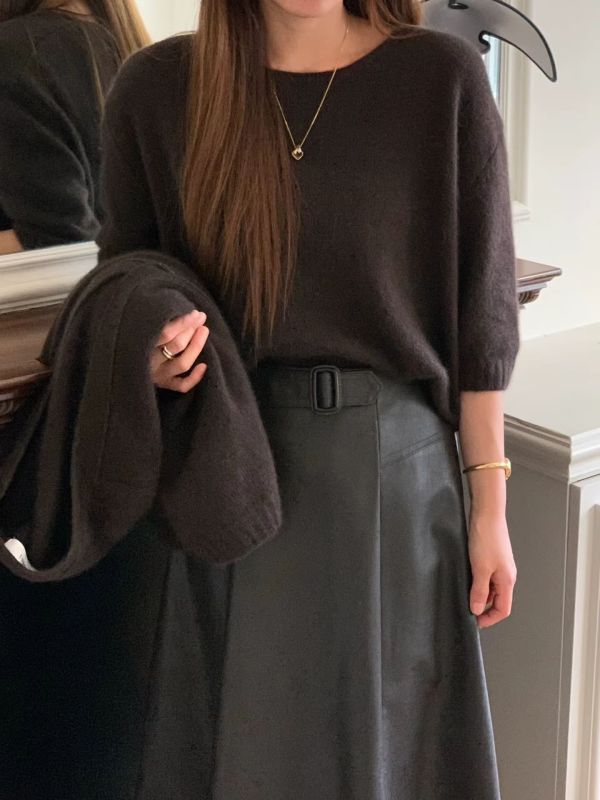 莫蘭迪浪漫7分袖毛衣 