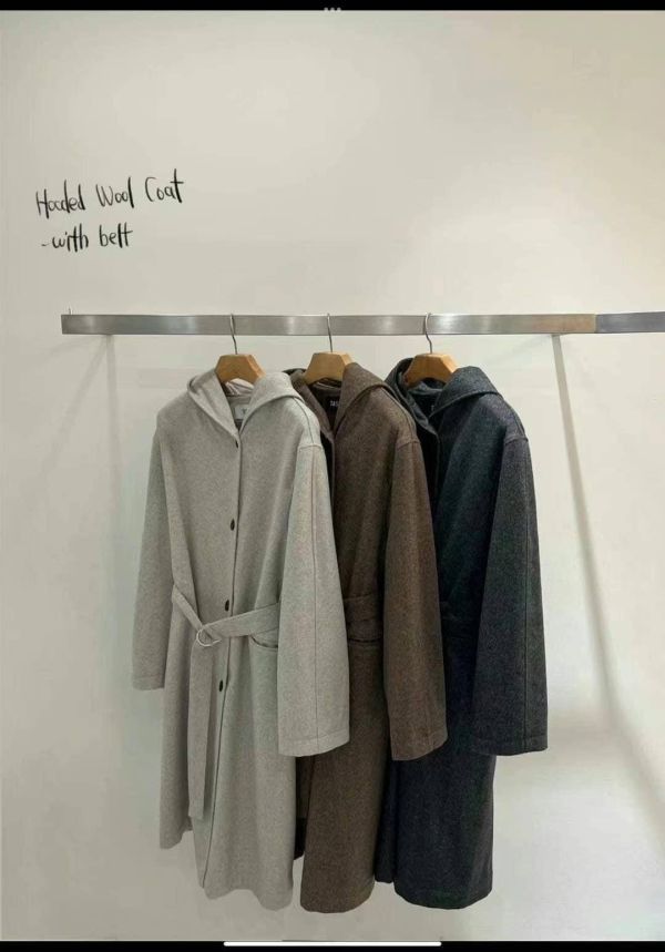 輕鬆氛圍感連帽大衣 