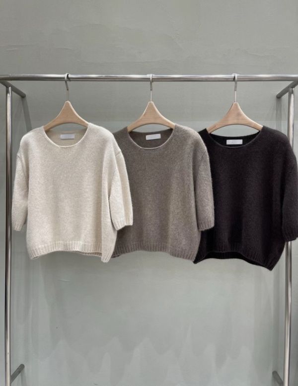 莫蘭迪浪漫7分袖毛衣 