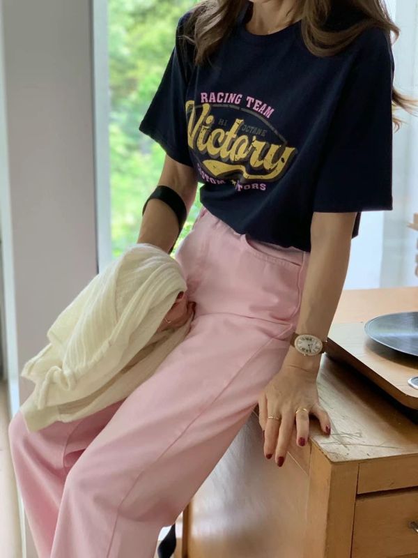 Victory字樣復古T 