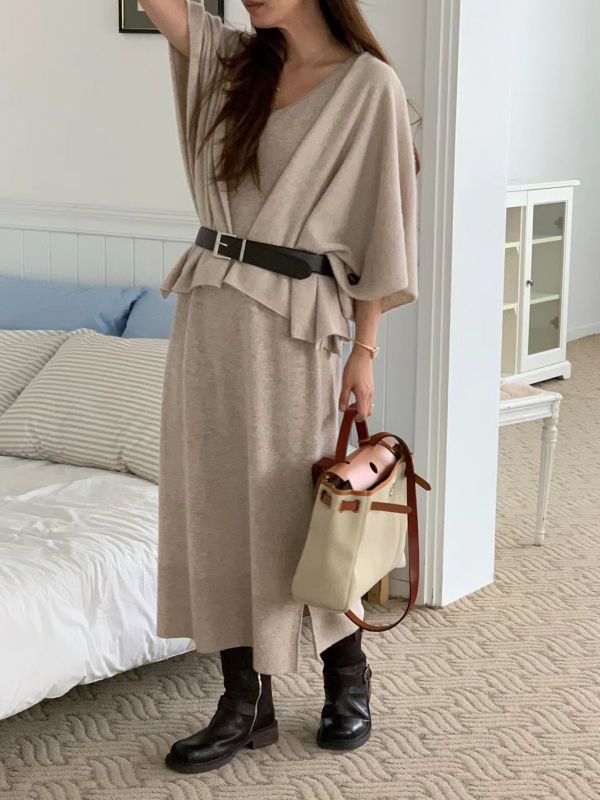 高級毛料優雅斗篷 