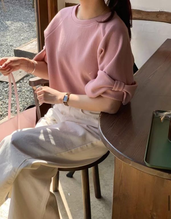 蝴蝶結袖口可愛上衣 