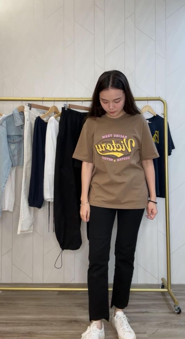 Victory字樣復古T 