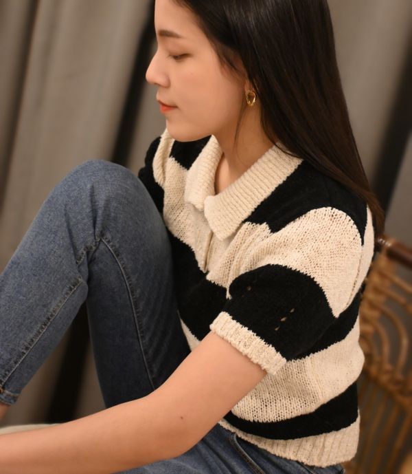 復古氣質針織衫 衣服,上衣,襯衫,針織衫,T恤,毛衣,背心,小可愛,內搭,洋裝,服飾,polo衫,羊毛上衣,大學T,帽T,雪紡,棉麻,細肩帶背心,短版上衣,貼身上衣,合身上衣