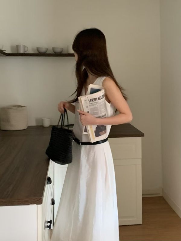 高級絲光紗V領洋 